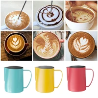 350600ml milk frothing pitcher stainless steel milk frother cup espresso steam coffee barista latte cappuccino milk jug