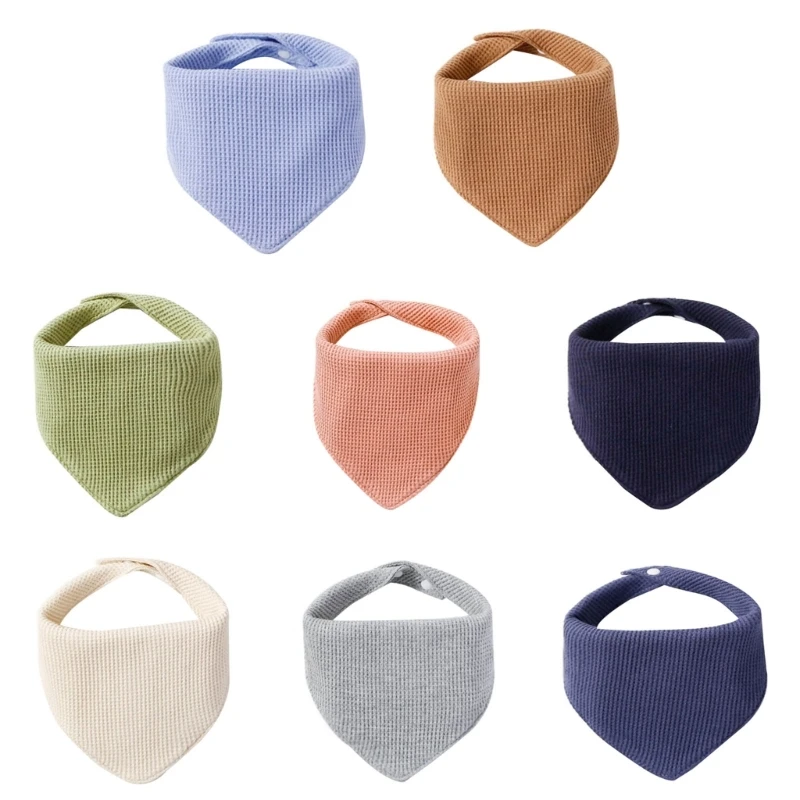

Children Drooling Bibs 2 Snap Button Bibs Breathable Cotton Burp Cloth