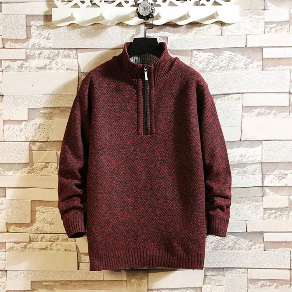 

All Match Autumn Winter Pure Color Knitting Pullover for Daily Wear