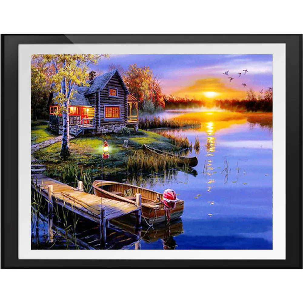 

00090Ann-Tulip diy digital oil painting oil painting acrylic flower painting explosion hand-filled landscape painting