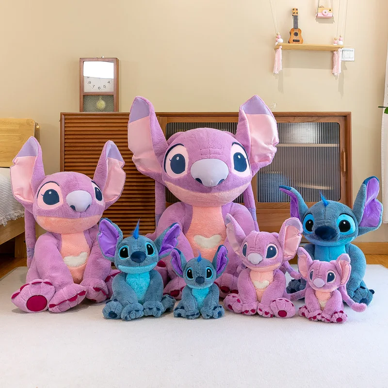 

30/45/60/80cm Disney Large Lilo&stitch Stuffed Plush Doll Christmas Gift Doll Plush Monster Steve Angel Children Birthday Gifts