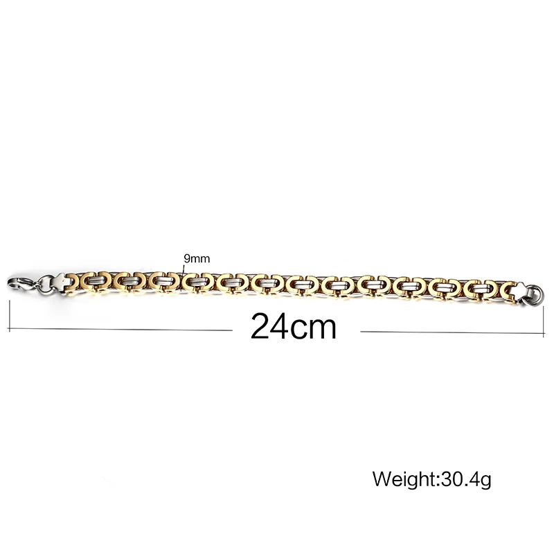 

Bracelets stainless steel link chain on hand mens accessories charm male bracelets men bangles men's rock style