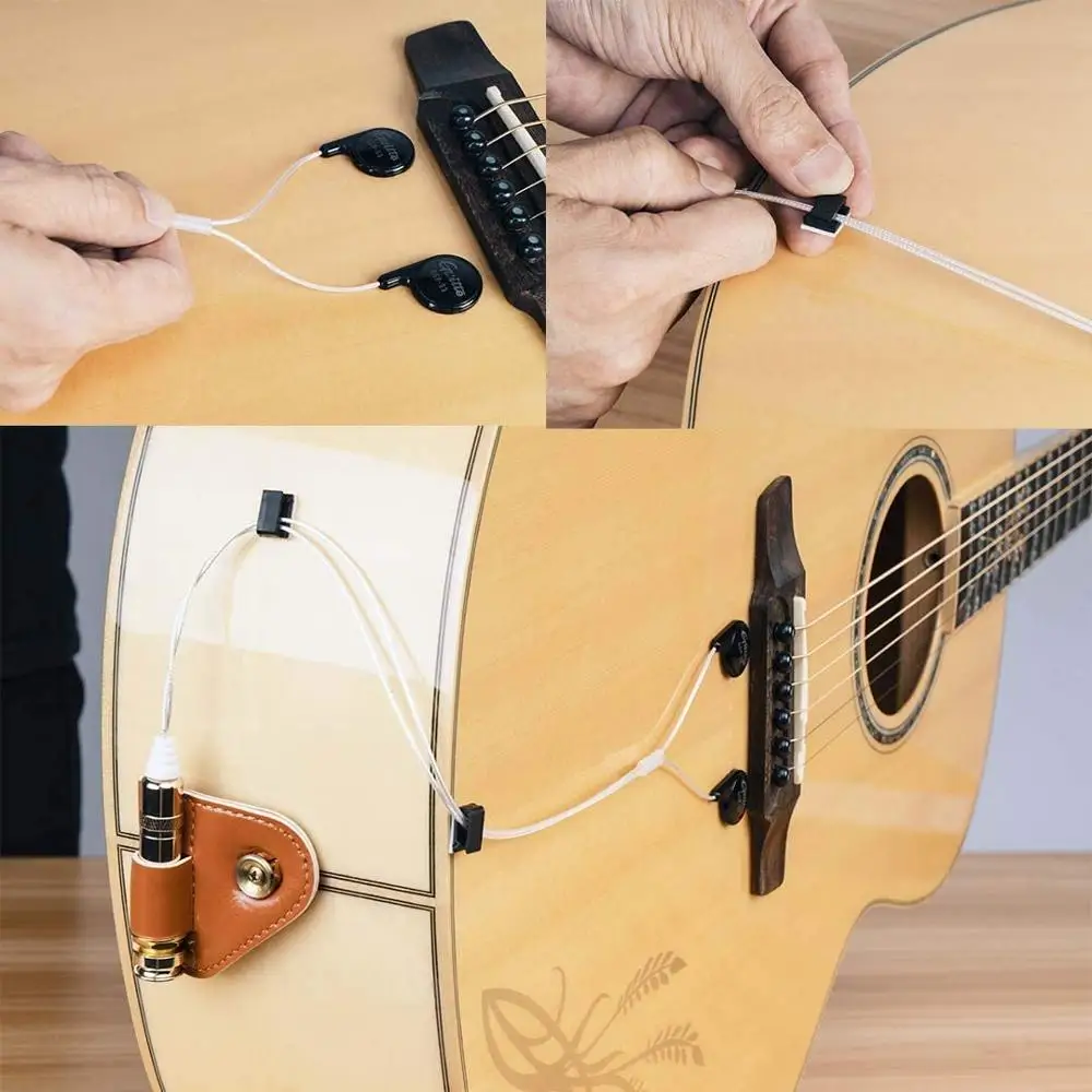 GGP-03  Acoustic Pickup Guitar Pickups Piezo Contact Microphone Adhesive Instrument Pickup For Acoustic Guitar Ukulele Violin