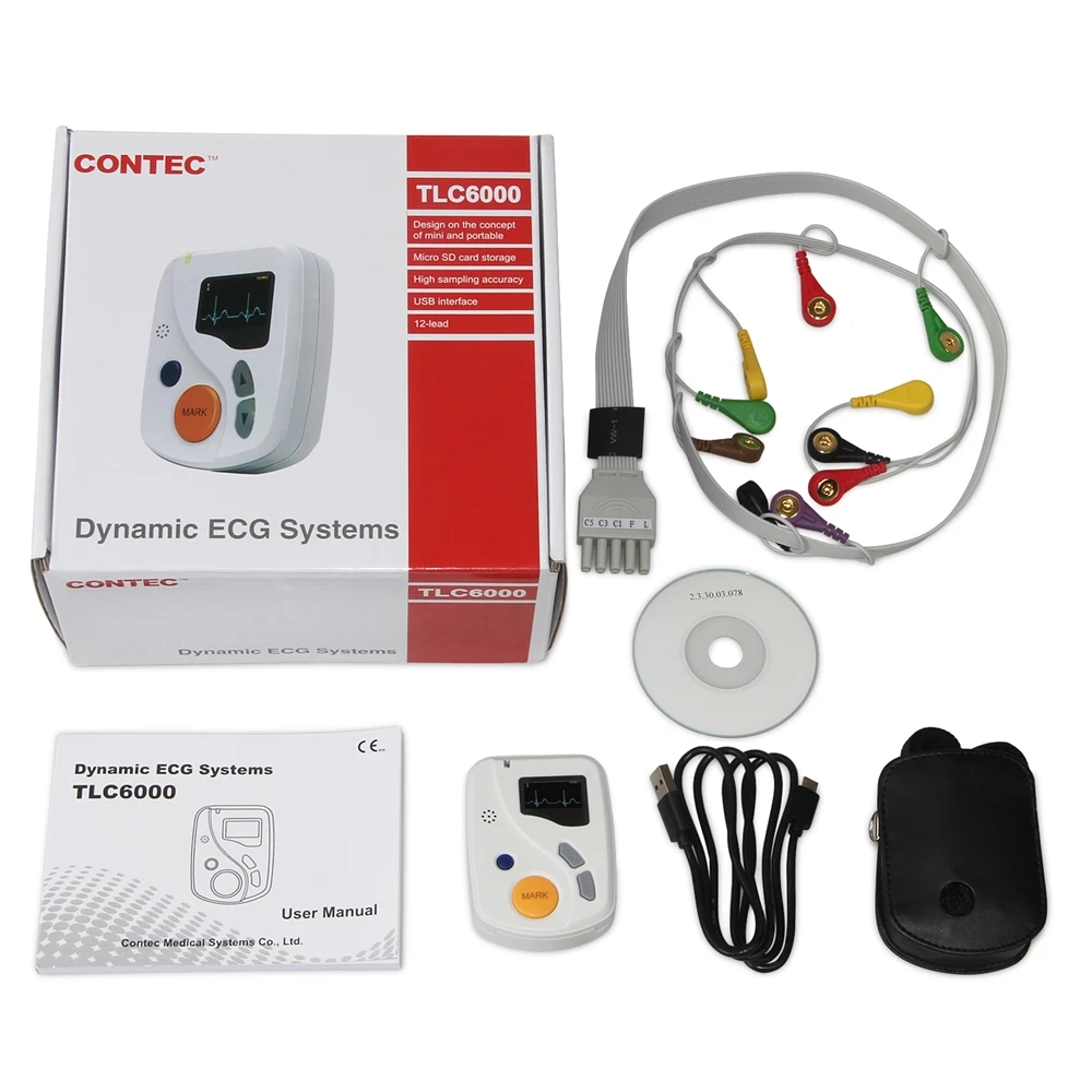Dynamic ECG / EKG Systems recorder 12 channel ECG holter with CE certificate enlarge
