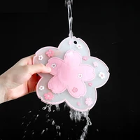 cup coasters cherry blossom pad heat resistant silicone mat drink non slip pot holder table placemat kitchen accessories