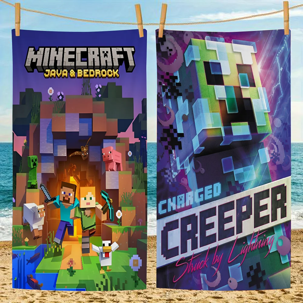 Пляжное полотенце из микрофибры Game Mine C-Crafts быстросохнущее мягкое для йоги