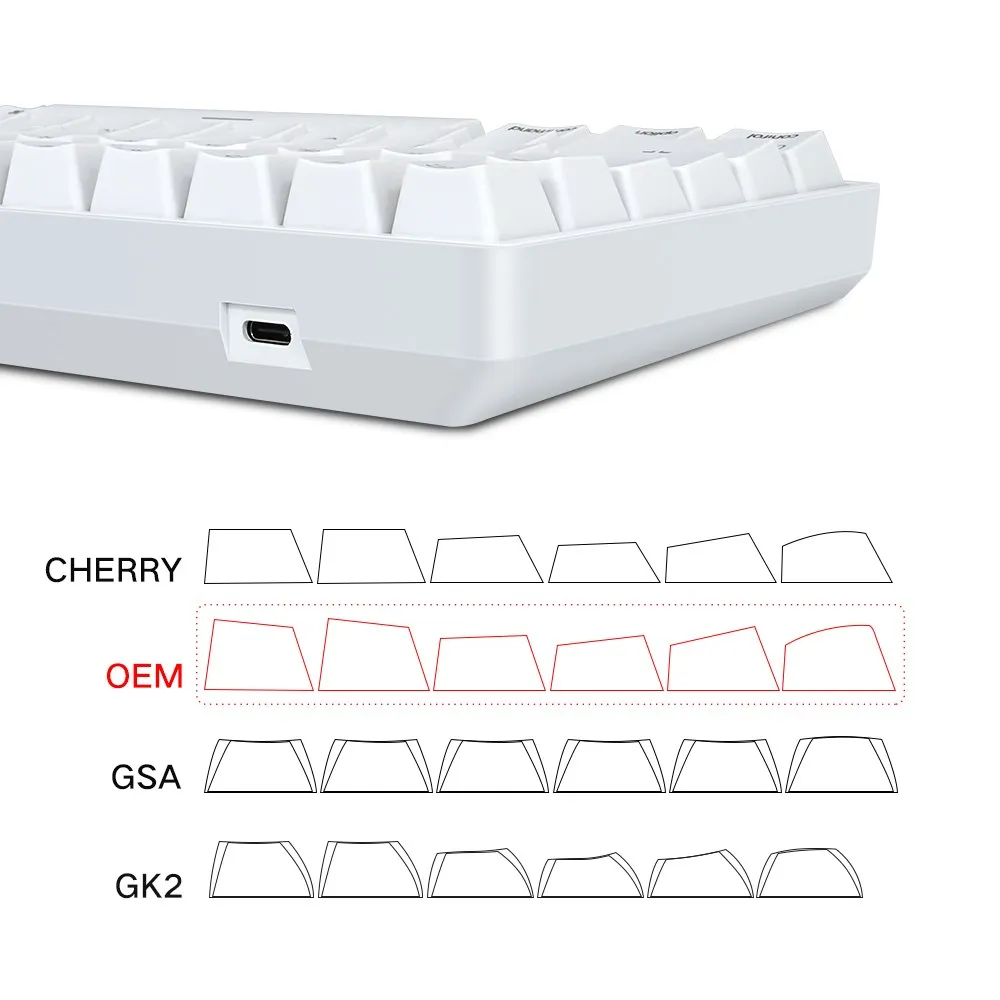 skyloong sk96 gk96 mechanical keyboard 96 keys usb type c bluetooth wireless dual connection mini rgb gaming accessories abs oem free global shipping