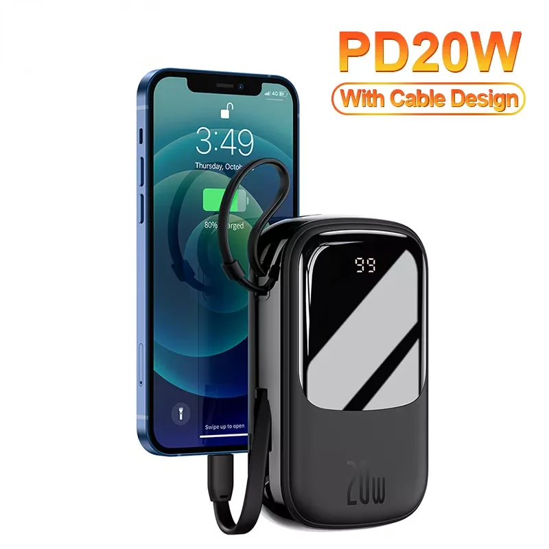 

NEW2023 New2022 NEW Mini Power Bank 20000mAh USB Type C PD 20W Fast Charging Charger Powerbank Portable External Battery For iPh