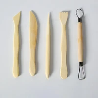 carved colorful clay knife soft clay sculpture pottery tools 5 pieces set 5 pieces of clay sculpture tools