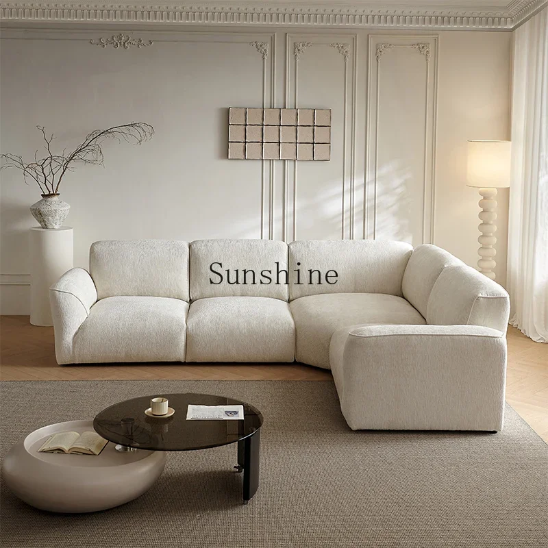 Французский кремовый уголок принцессы комбинированный диван Chenier Down бежевая