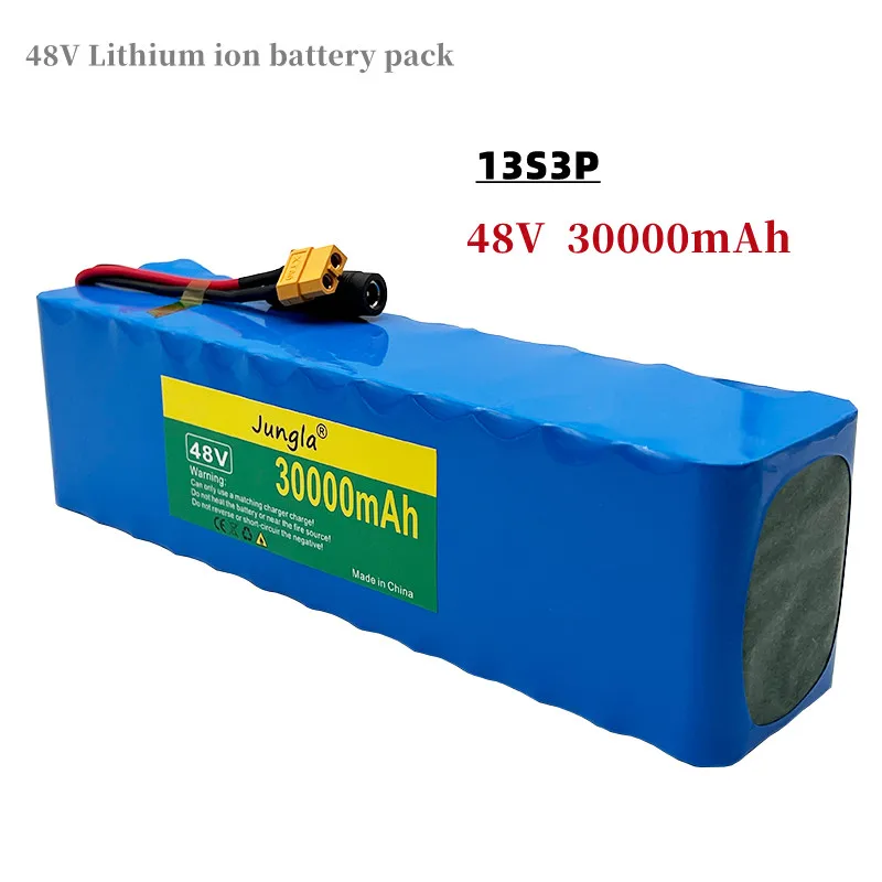 

New 48V 30000mAh 500w 13S3P XT60 48V 18650 Lithium ion Battery Pack 30Ah For 54.6v E-bike Electric bicycle Scooter with BMS