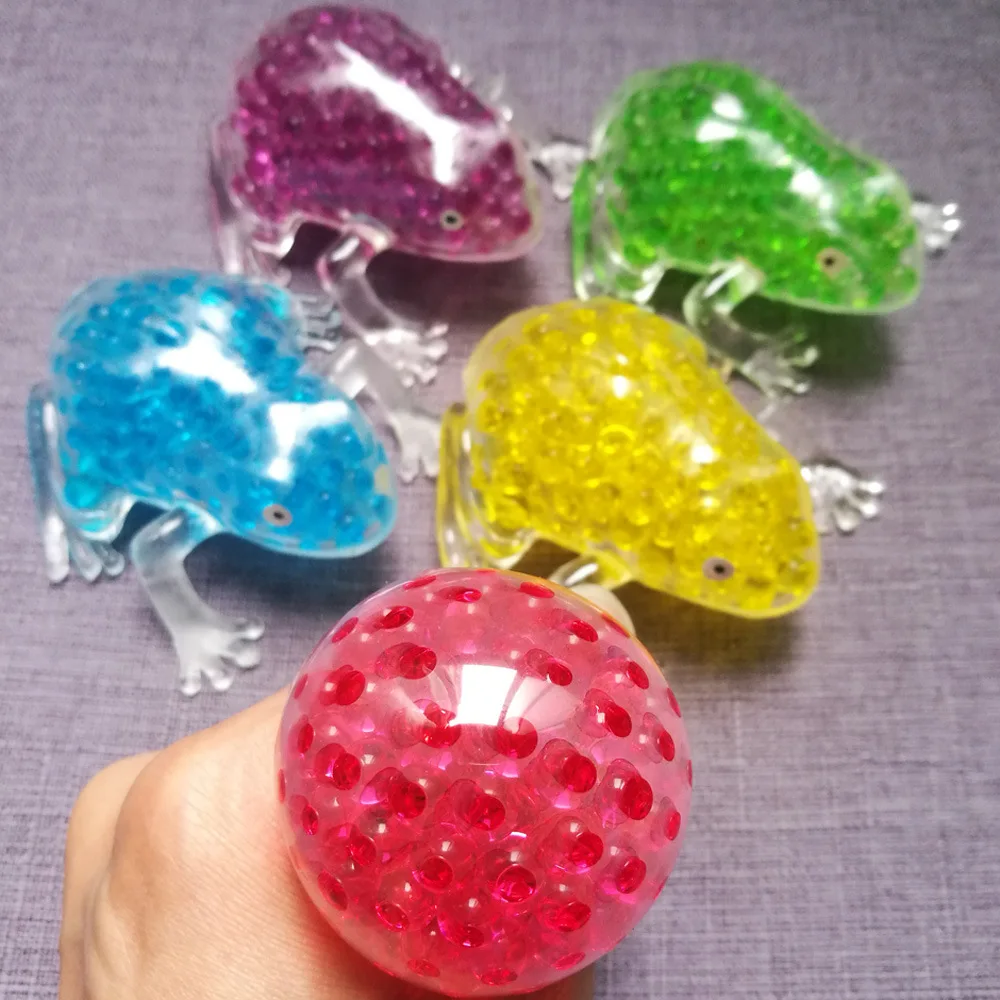 

Squish Squeeze Frog Decompression Soft Rubber Bubble Big Beads Toys Antistress Fidget Toys Pack Adult Stress Relieve Gifts