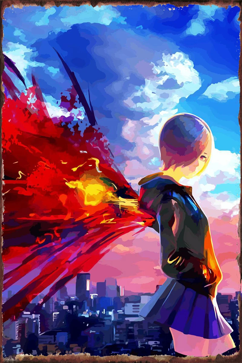 

Токийский Гуль, винтажный металлический знак, жестяные таблички, декор для стен, декор для комнаты в стиле ретро для художественного кафе, п...