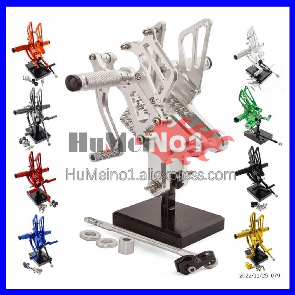 

CNC Foot Rest Pegs Footpeg Rear Set For HONDA NSR250R MC18 PGM2 NSR 250R NSR250 R NSR250RR 88 89 1988 1989 Footrest Rearset Kit