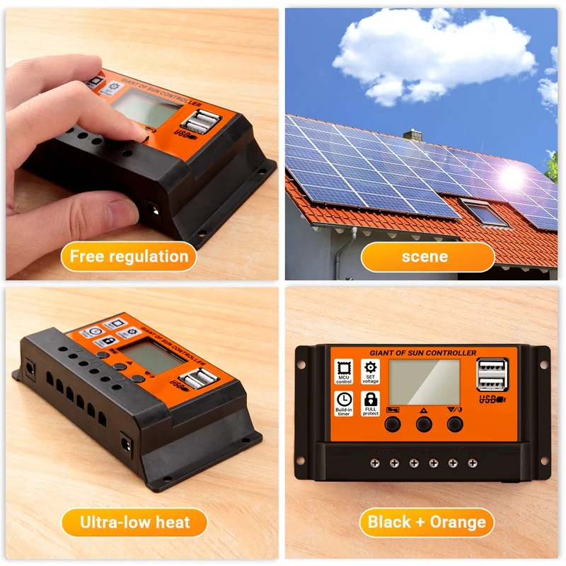 12 В 24 автоматический контроллер заряда солнечной батареи MPPT регулятор панели