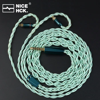 NiceHCK FourMix Flagship Earphone Cable Quaternary Alloy Upgrade Wire 3.5/2.5/4.4mm MMCX/0.78mm 2Pin For IEM Youth M5 S12 Olina