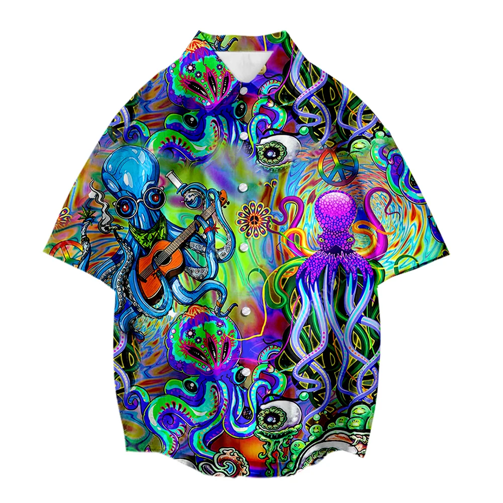 

2022 New Hawaiian Shirt Camisa Masculina Shirt For Man Style Short-Sleeved Casual Plus Size camisas de hombre