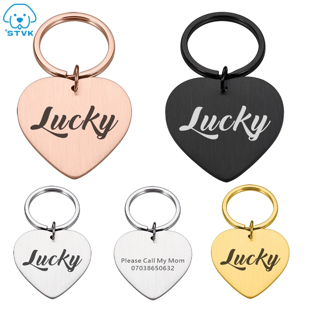 

Free Engraving Dog ID Name Tag Collar Accessories Dog ID Tags Stainless Steel Pet ID Tags for Puppy and Dogs Engraved Cats Tags