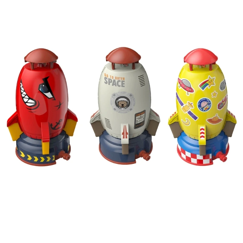 

Rocket Launching Water Squirt Toy Water Sprayer Kids Sprinkler Toy Toddler Gift