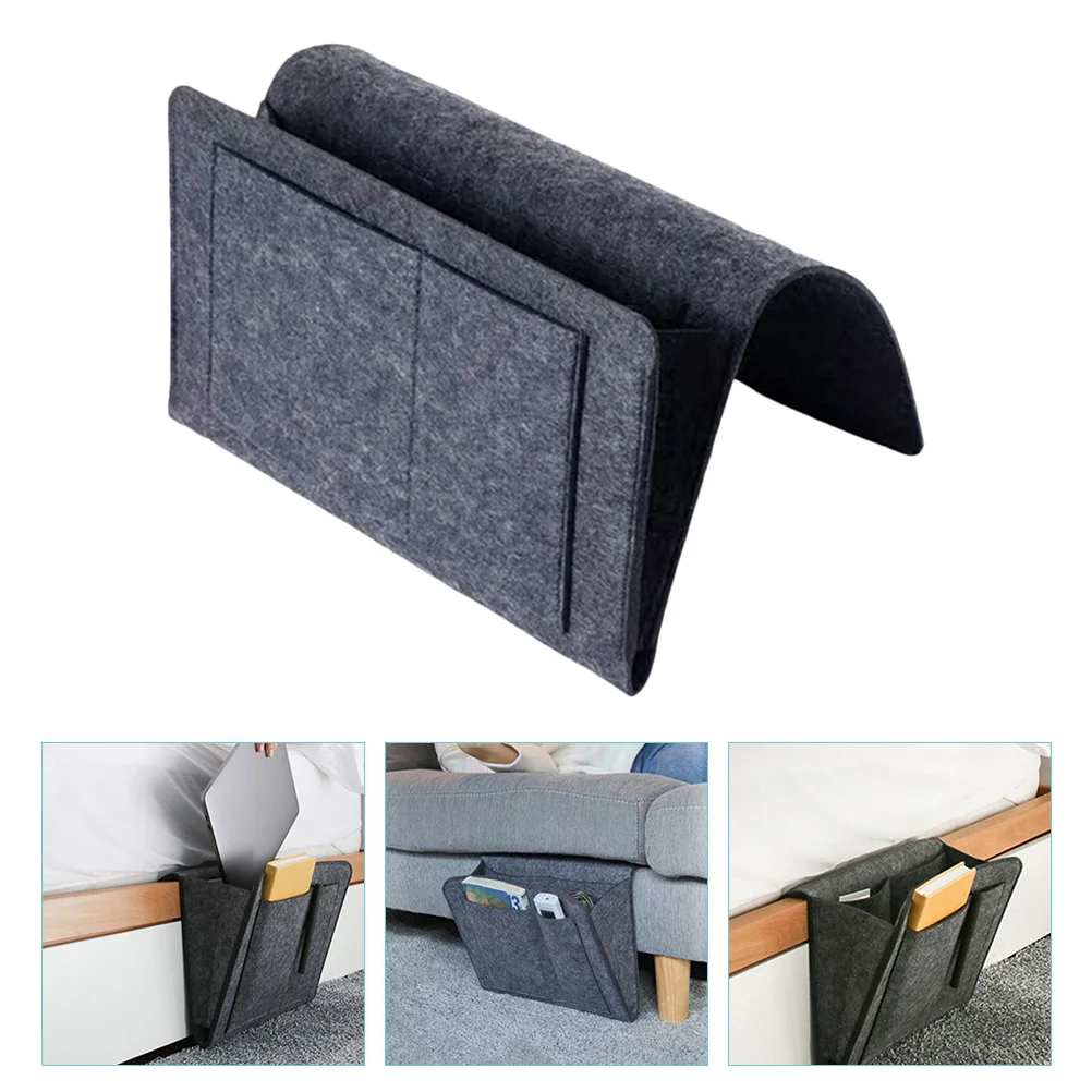 

Bedside Bagorganizer Felt Sofa Armrest Storage Couch Pocket Pockets Armchair Table Cabinet Hanging Bags