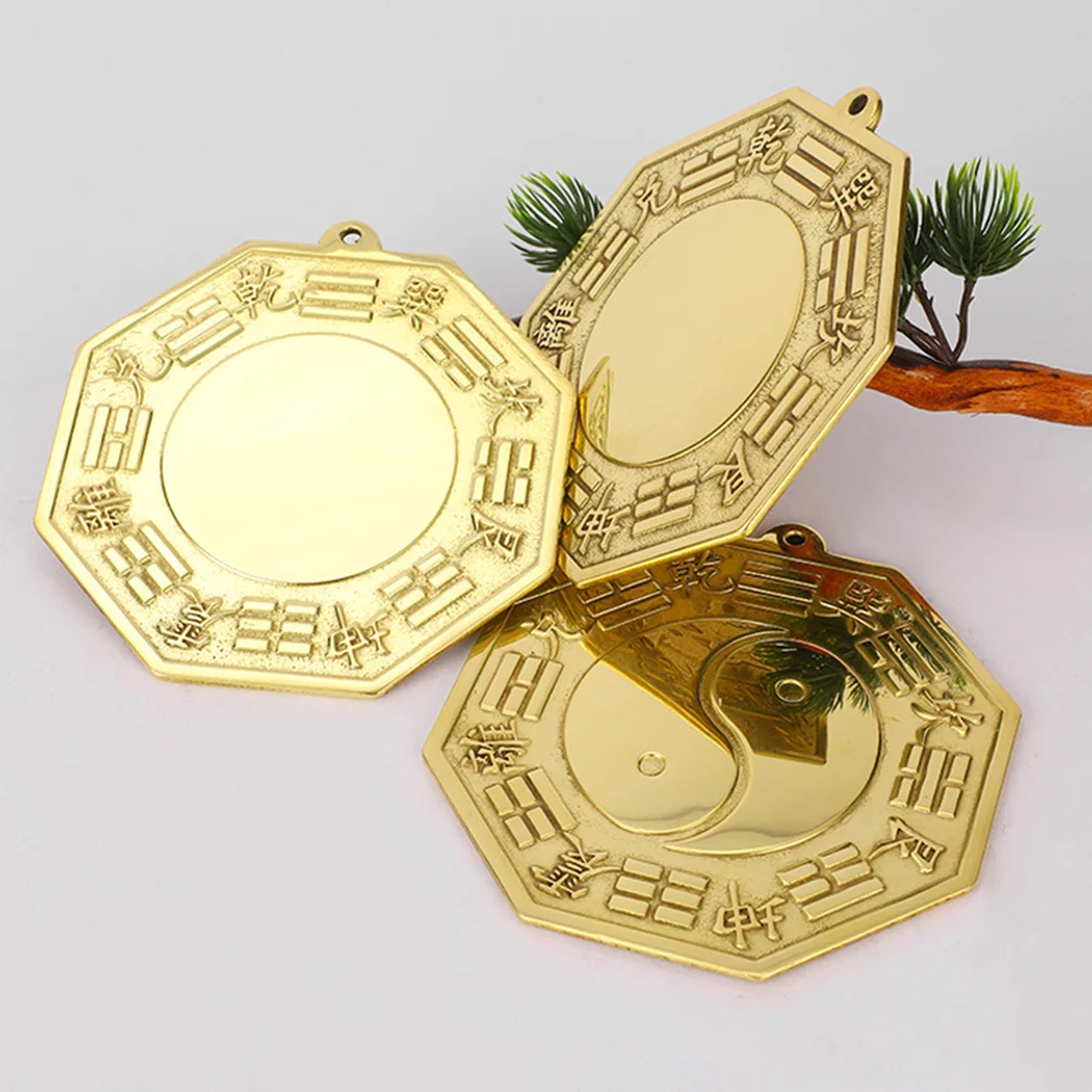

2 Pcs Home Decoration Evil Exorcism Ornament Chinese Style Trigrams Mirror Bagua Ornament Exorcism Decor Friend Gift