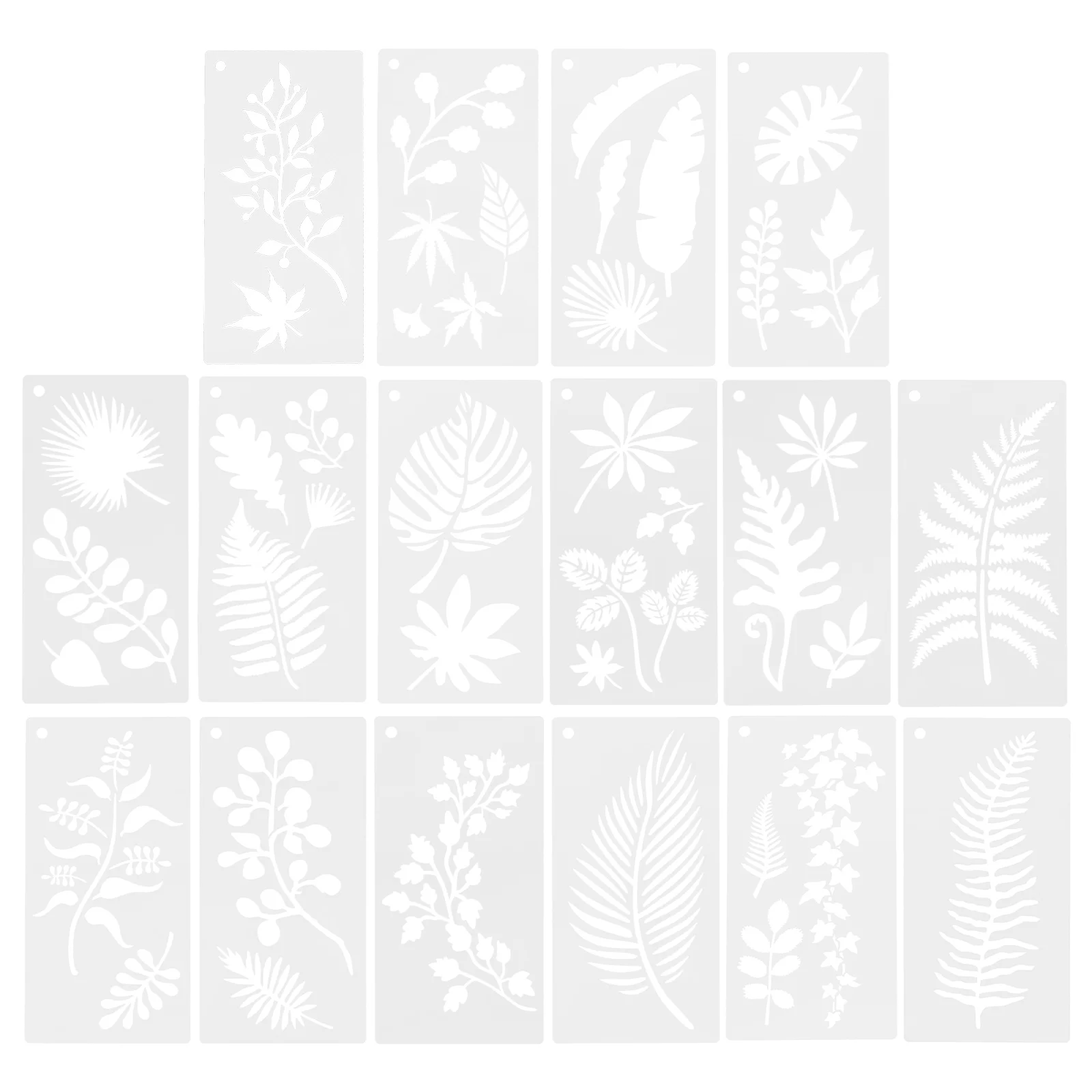 

16pcs Kids Painting Stencils Art Craft Graffiti Drawing Leaves Templates