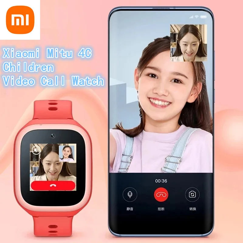 

Xiaomi Mitu 4C Children's Phone Watch Student Intelligent Multifunction Watch 4G Video Call Xiaoai Classmate IPX8 Waterproof