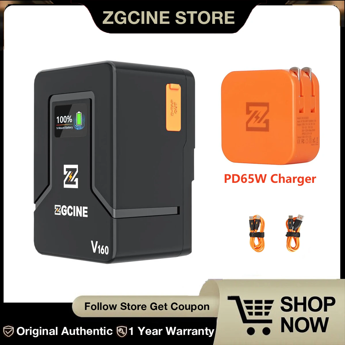 Литиевая батарея ZGCINE ZG-V160 V160