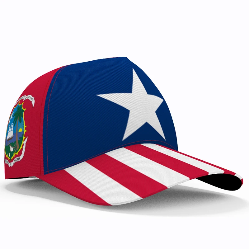 Liberia Baseball Caps Free 3d Custom Made Name Number Team Logo Lr Hat Lbr Country Travel Liberian Nation Republic Flag Headgear