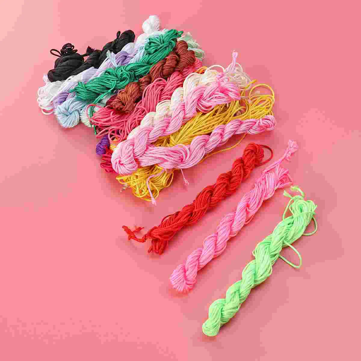 

Cord Thread Beading Nylon String Knotting 2Mm Rattailmaking Wire Necklace Silk Jewelry Satin Jewellery Macrame Chinese Trim