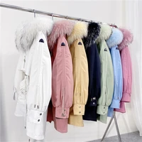 jacket winter new detachable inner liner fox fur rex rabbit fur mid length solid color simple coat can be detachable and warm