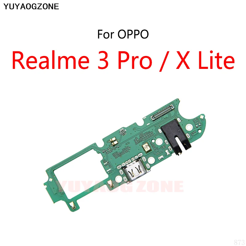 

10 шт./партия для OPPO Realme 3 Pro / Realme X Lite USB зарядный порт док-станция разъем штекер гибкий кабель Модуль зарядной платы