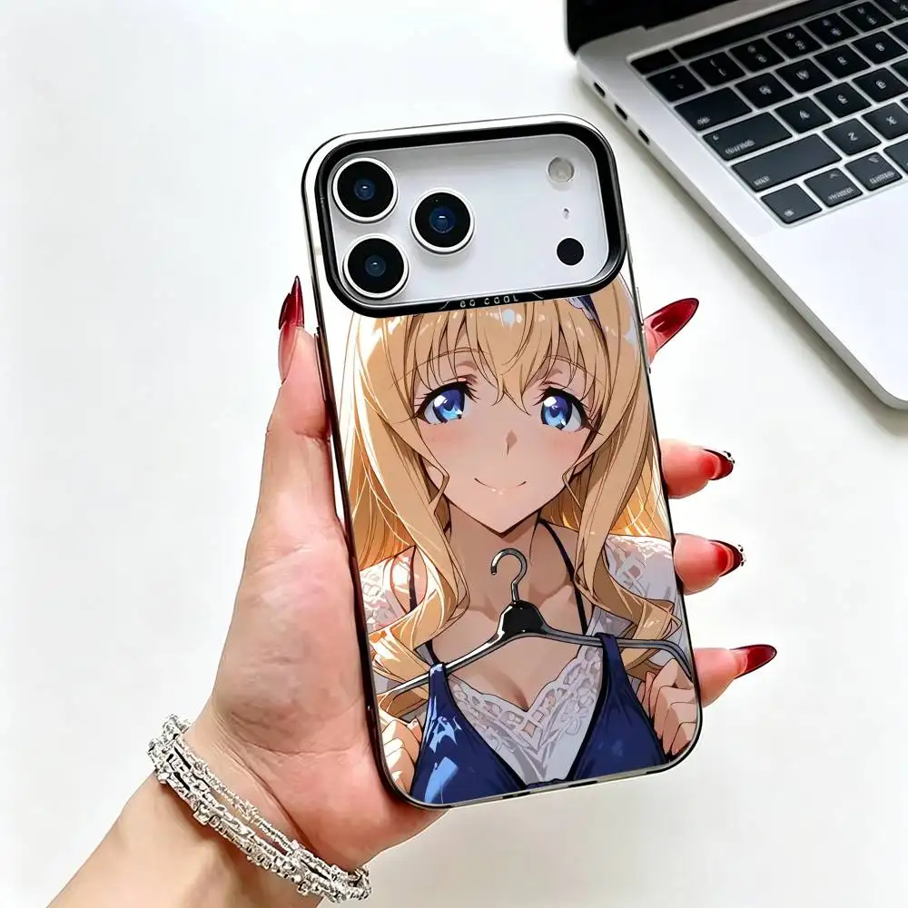 Фото Силиконовый цветной серебристый чехол-бампер Fire Infinite Stratos -s для iPhone 17, 16, 15, 14, 13, 12, 11 Pro Max, XS, 17 Air №3