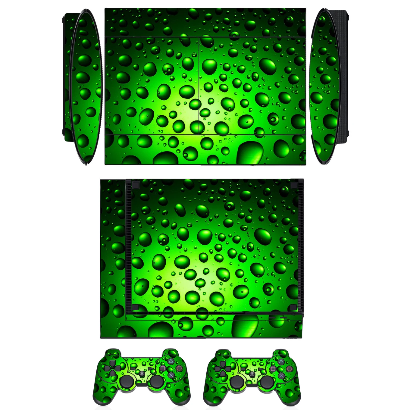 Виниловая Защитная Наклейка в виде капли воды для Sony PS3 Super Slim и 2 Наклейки на чехлы