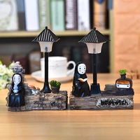 totoro night lights anime no face man lamp resin light gifts lovely creative kawaii figure crafts birthday party decorations