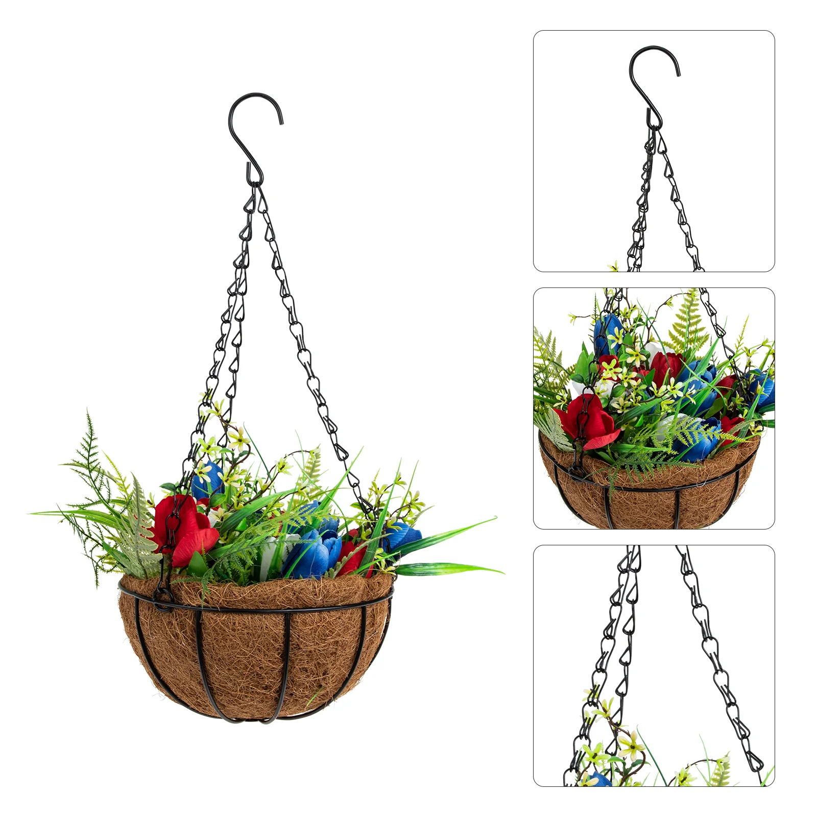 

Hanging Planter Basket Indoor Outdoor Plant Hanger Tulip Hanging Ornament