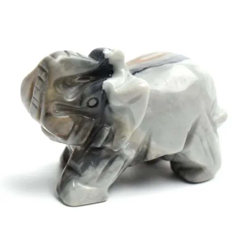 

Статуэтка слона из желтого нефрита SHMAIZYH