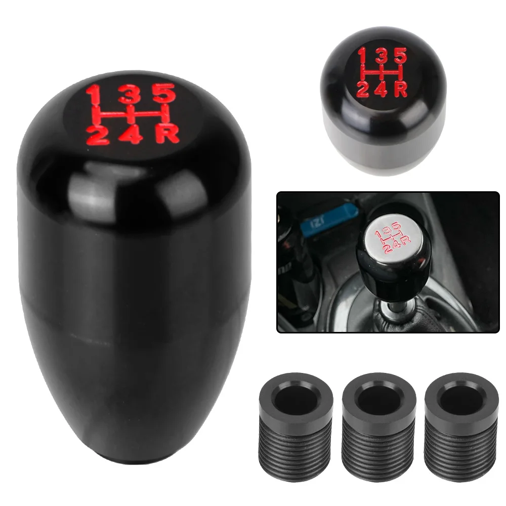 

For Manual Transmission Replacements JDM MT Gear Stick Shifter Aluminum Alloy Racing 5 Speed Gear Shift Knob Car Accessories