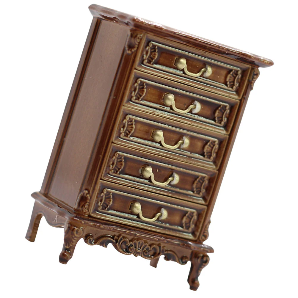 

Красивый мини-шкаф для кукольного домика, ландшафтный интересный миниатюрный игрушечный Декор