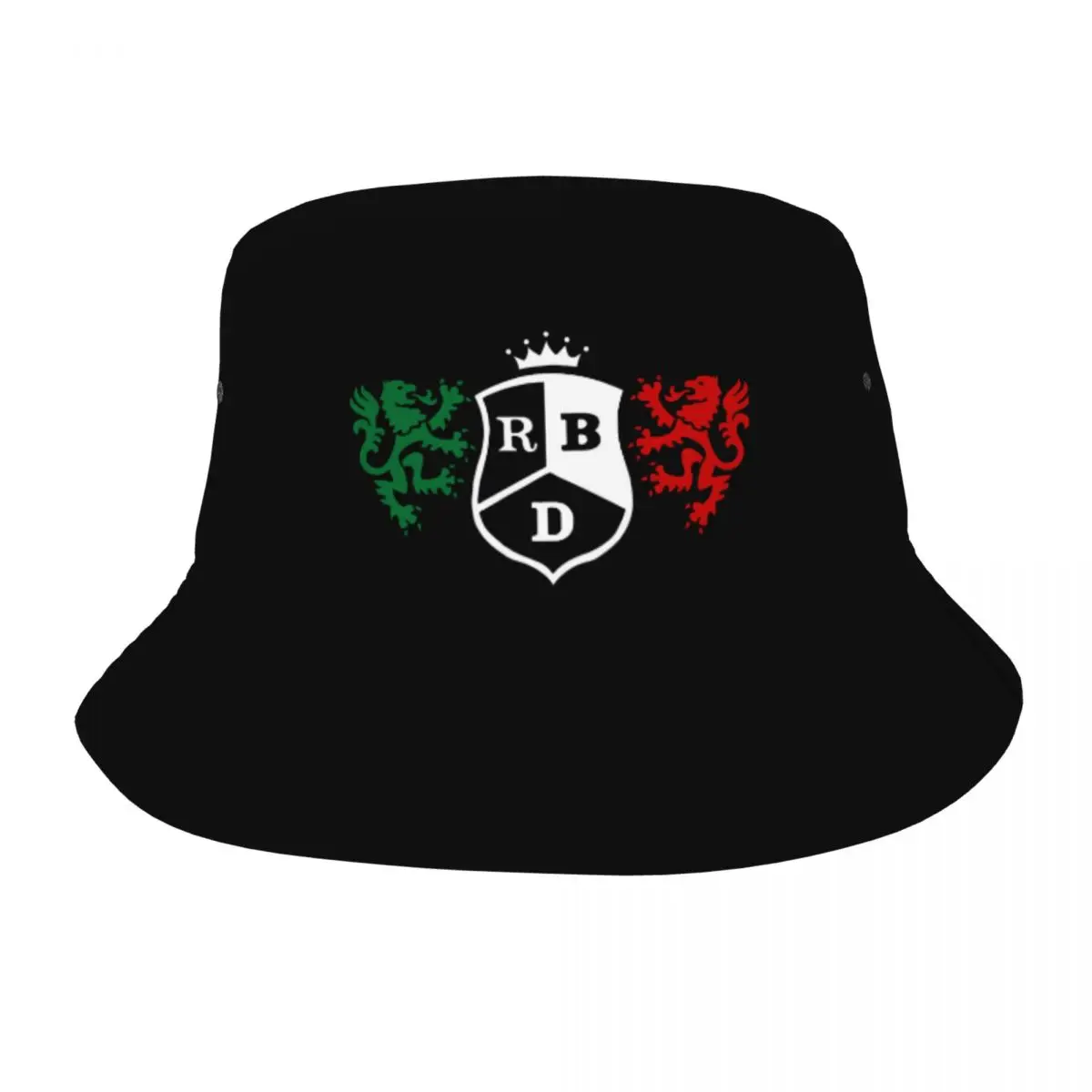 

Unique Rebelde Mexican Logo Bob Hat Men Women Lightweight Outdoor Rbd Fishing Hat Hot Summer Beach Vacation Getaway Headwear