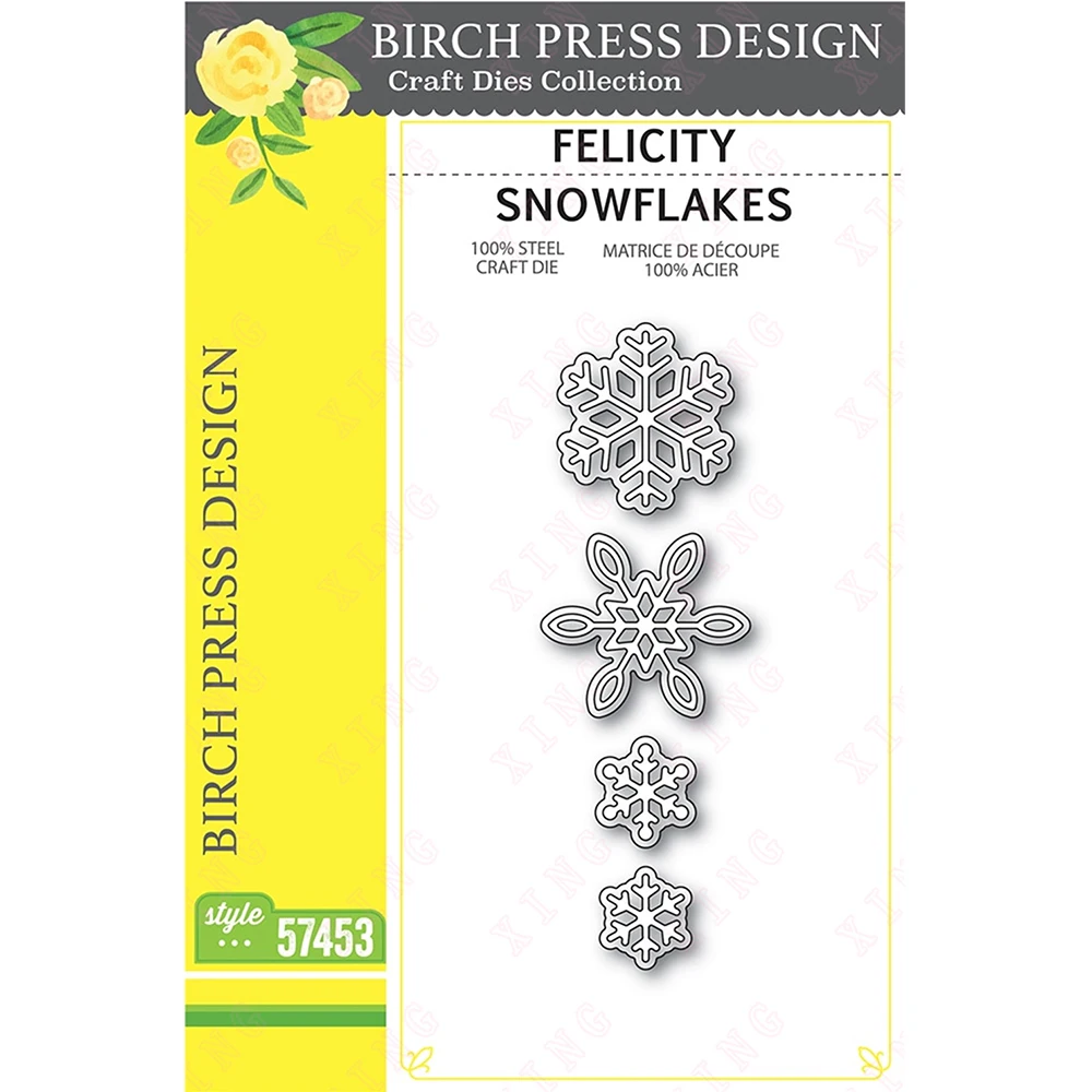 

Newest Metal Cutting Dies Scrapbook Diary Decoration Embossing Templates Diy Handmade Craft Blade Punch Felicity Snowflakes Mold