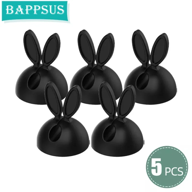 

5X Rabbit USB Cable Silicone Organizer Desktop Cord Holder Clips Keyboard Mouse Earphones Silicone Wire Cable Winder Management