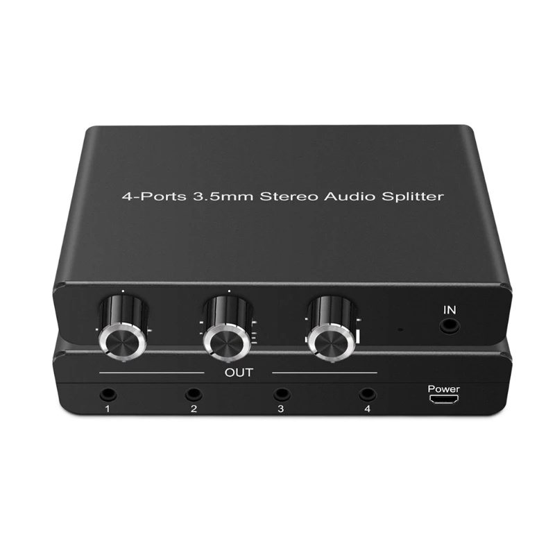 

Portable Metal Stereo Splitter With Most Devices with 3.5mm Auxiliary Port