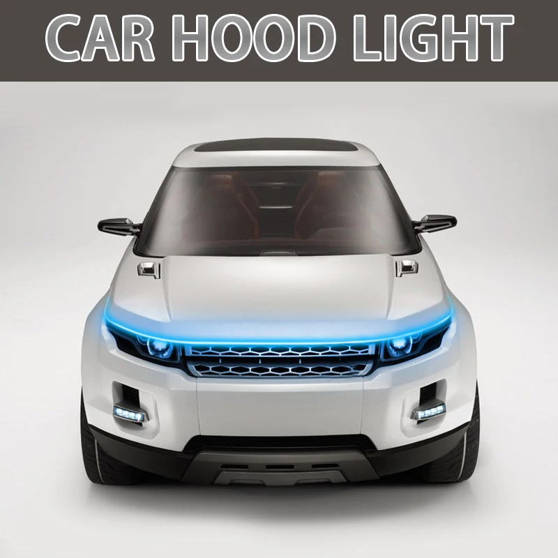 Car Daytime Running Light Strip DRL Lights For Hood Flexible LED Headlight Decorative Ambient Lamp Bar Universal Backlight 12V