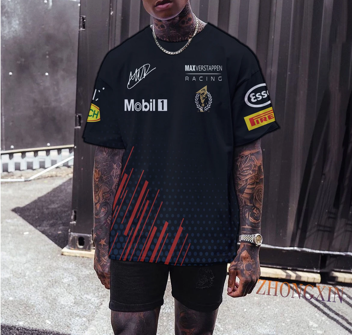 

Summer New F1 Drivers World Champion T-shirt 2022 Car Fans Max Breathable Formula 1 Red Color Bull Racing Team T-shirts