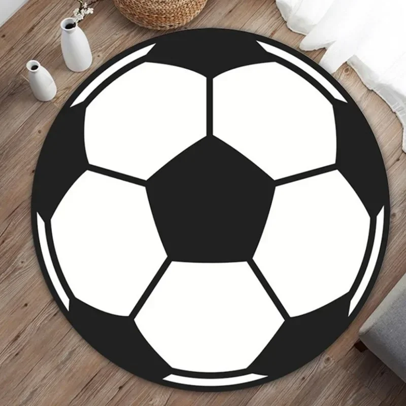 

Cartoon cradle turning chair mat printed thick floor mat home round carpet
