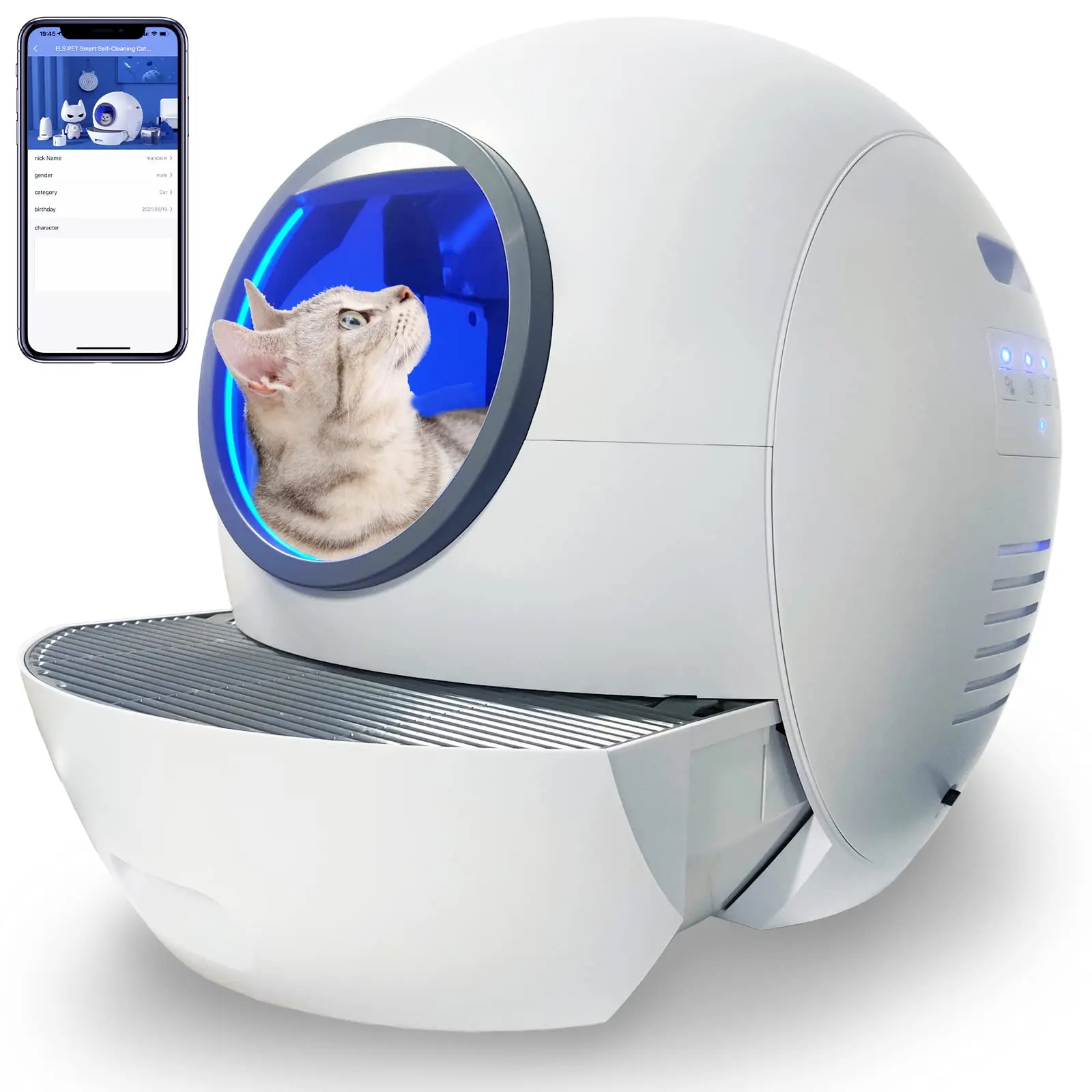 

EU warehouse free shipping large automatic Cat Litter Toilet Furniture auto smart intelligent self cleaning cat litter box