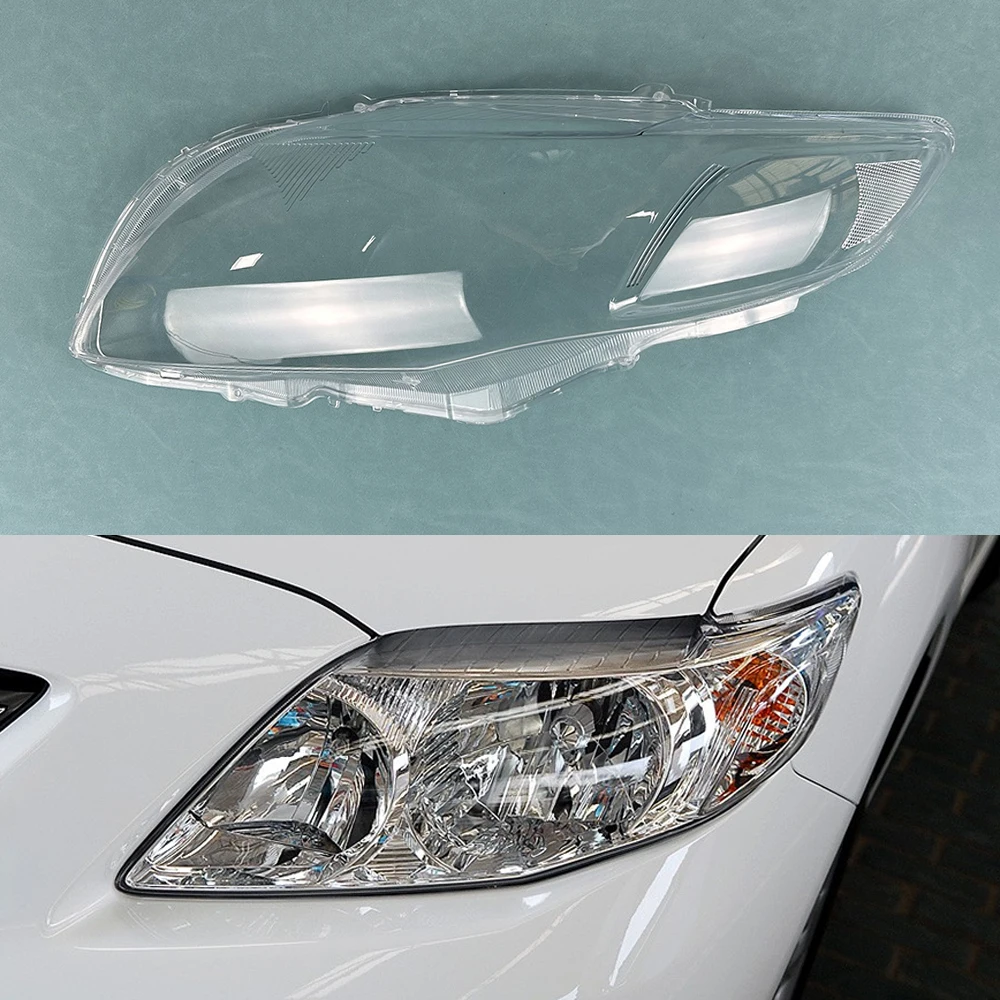 

Прозрачный чехол для налобного фонаря Toyota Corolla 2007 2008 2009, замена оригинального абажура из оргстекла