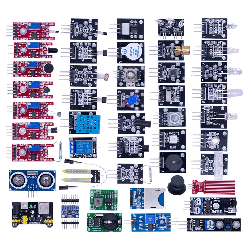 Цифровой датчик температуры и влажности для Arduino, s модуль ультразвукового датчика освещения почвы, 45 видов, RGB, UNO R3 MEGA2560