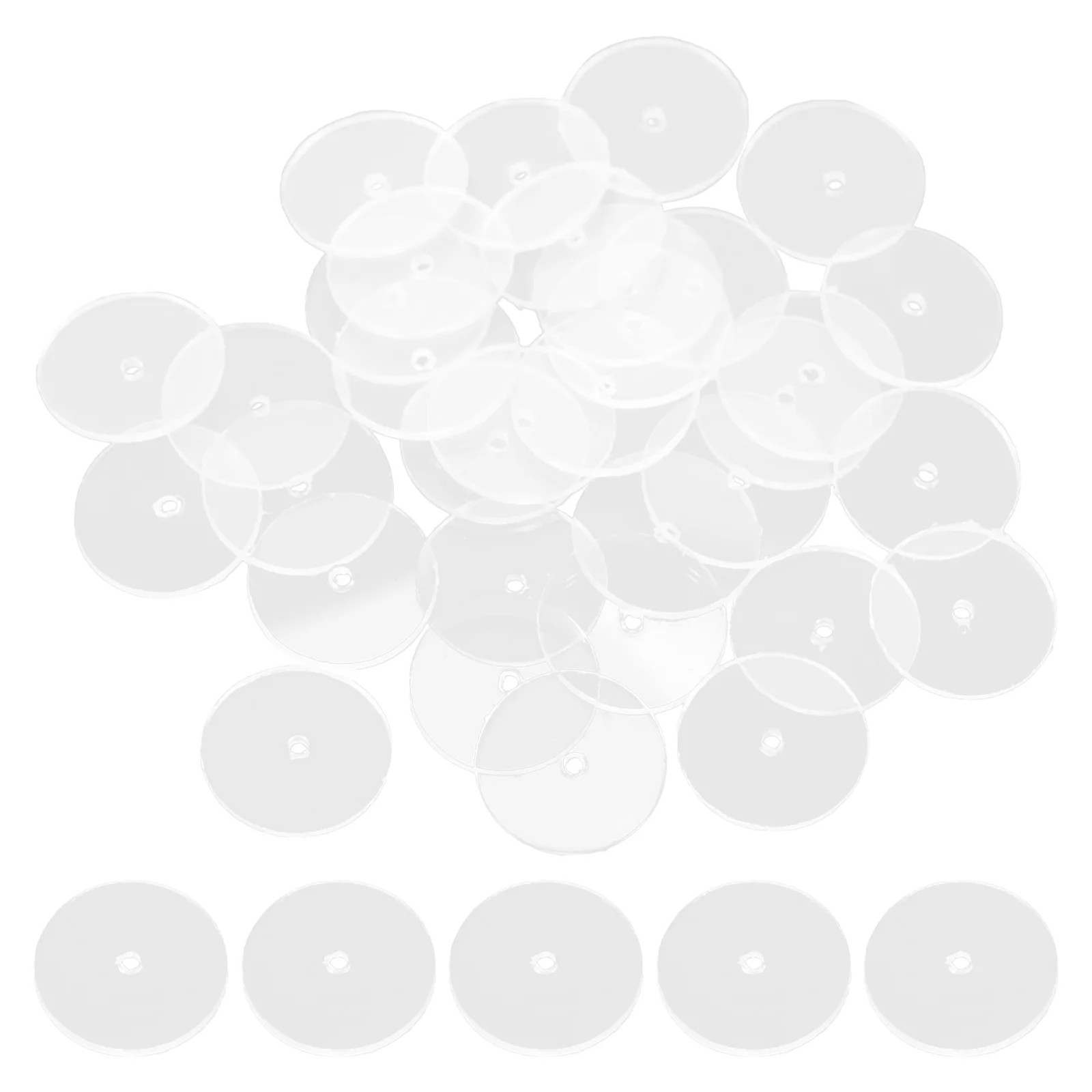 50 шт. прозрачные диски пластиковые для задней крышки сережек удобные и прочные